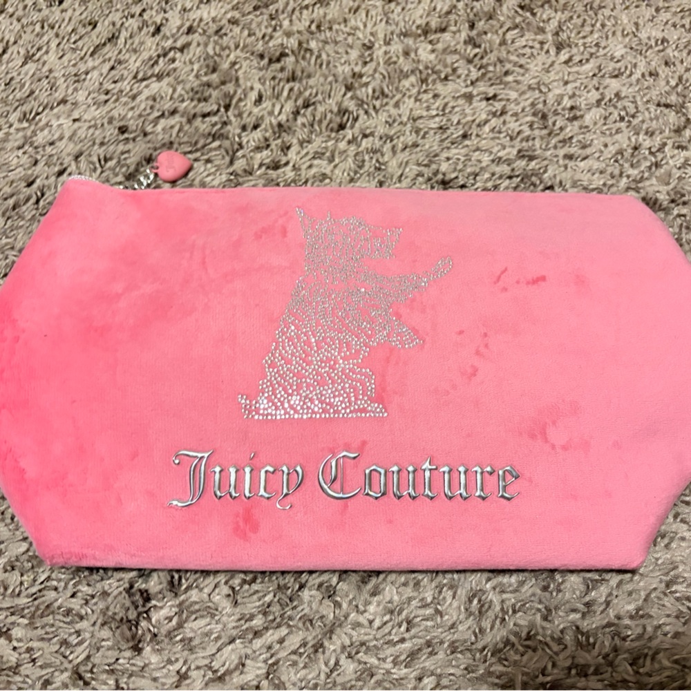 Juicy Couture Pink Pouch with Heart Charm